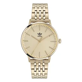 Adidas Code One 38mm Gold Dial Watch AOSY22024