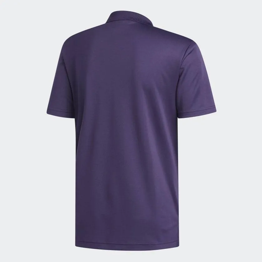 adidas Mens Tournament Performance Polo - PURPLE/GRAY TWO