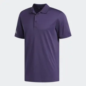 adidas Mens Tournament Performance Polo - PURPLE/GRAY TWO