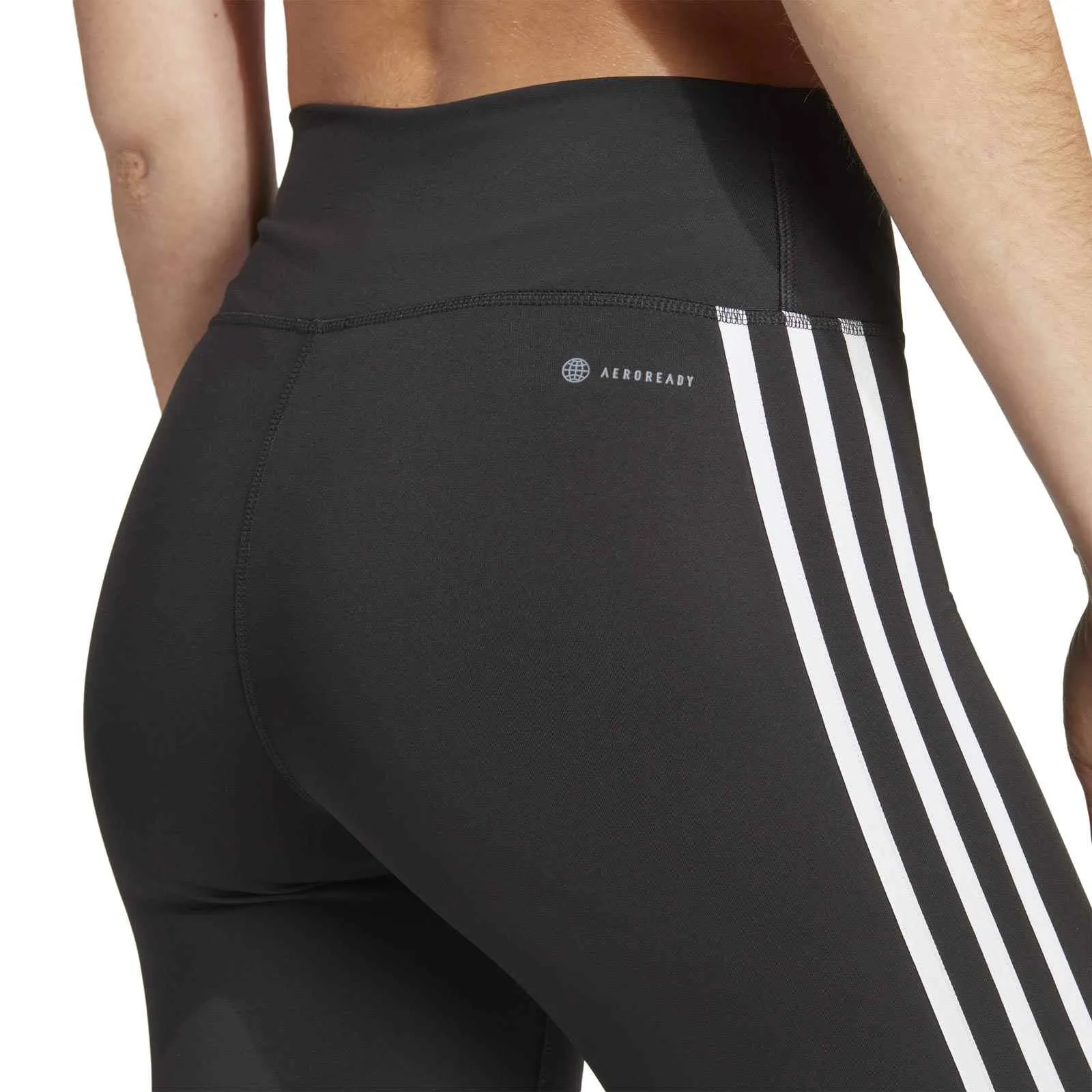 adidas Train Essentials 3-Stripes Womens High-Waisted 3/4 Leggings