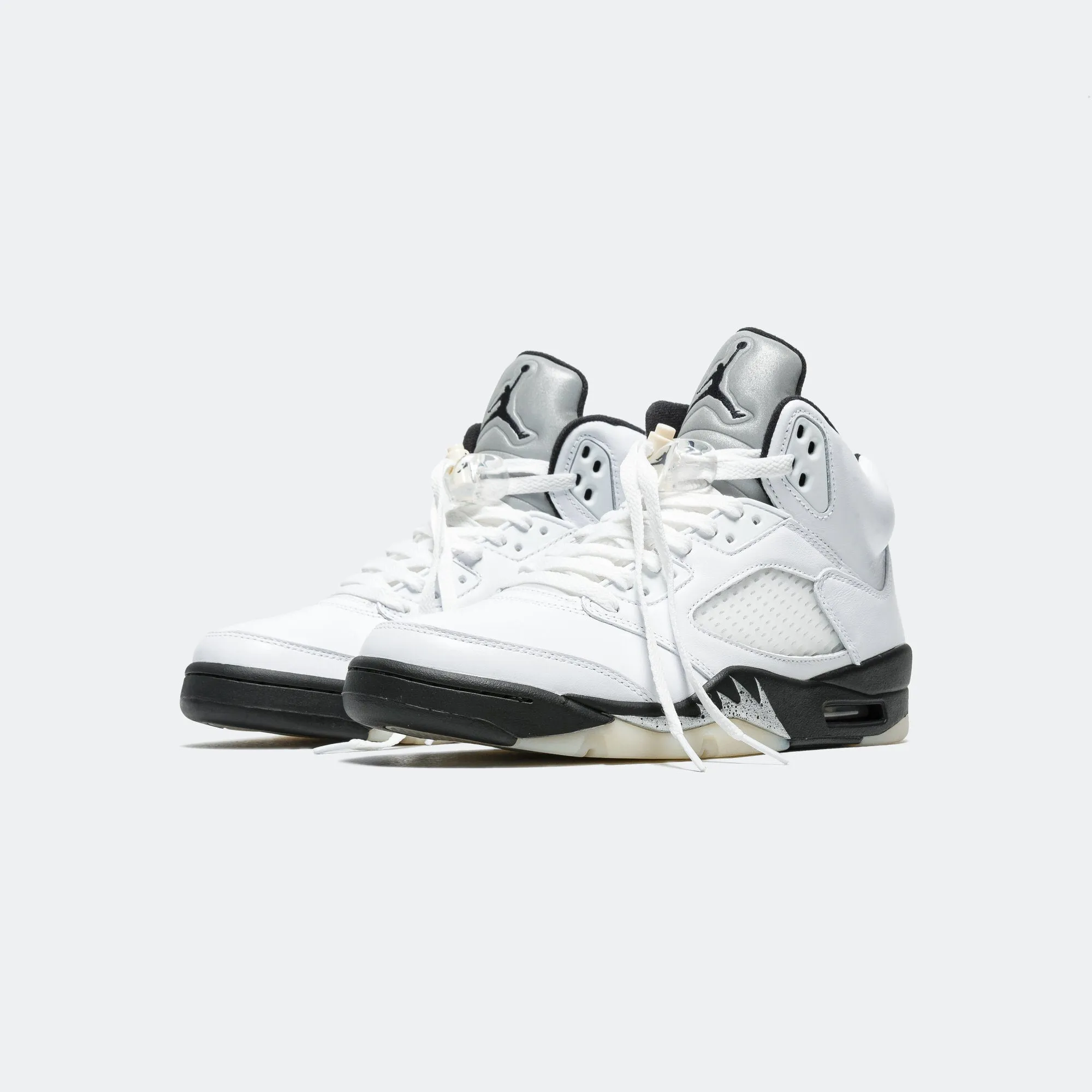 Air Jordan 5 Retro - White/Black-Sail-Metallic Silver