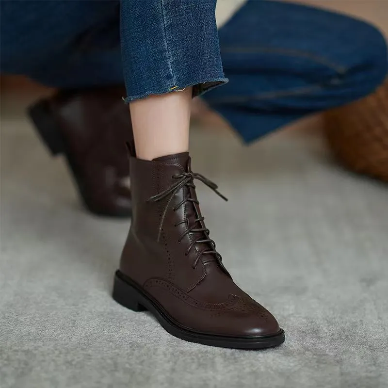 Amozae-  Winter Women Shoes Genuine Leather Sock Boots Ankle 2024 Autumn Luxury Fashion Casual Large Size Female Platform Short Boots