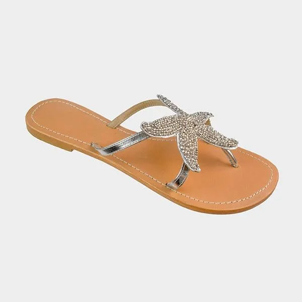 Amozae Women Starfish Beach Flat Sandals