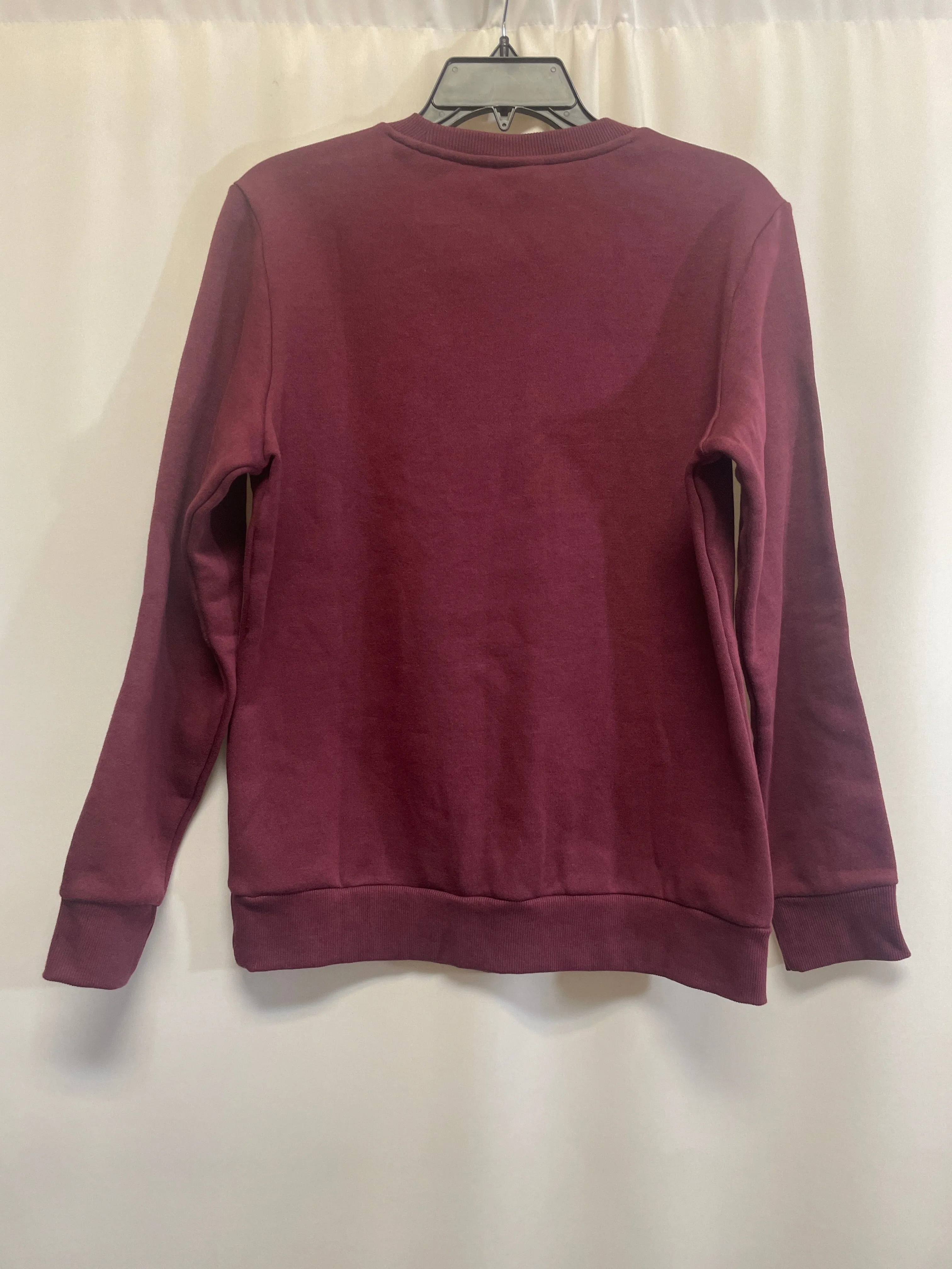 Athletic Sweatshirt Crewneck By Adidas In Purple, Size: M