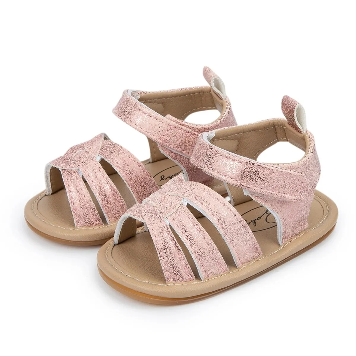 Baby Girl Summer Sandals Shoes PU Anti-slip Soft Rubber Sole Beach Infant Sandals - BGSD50782