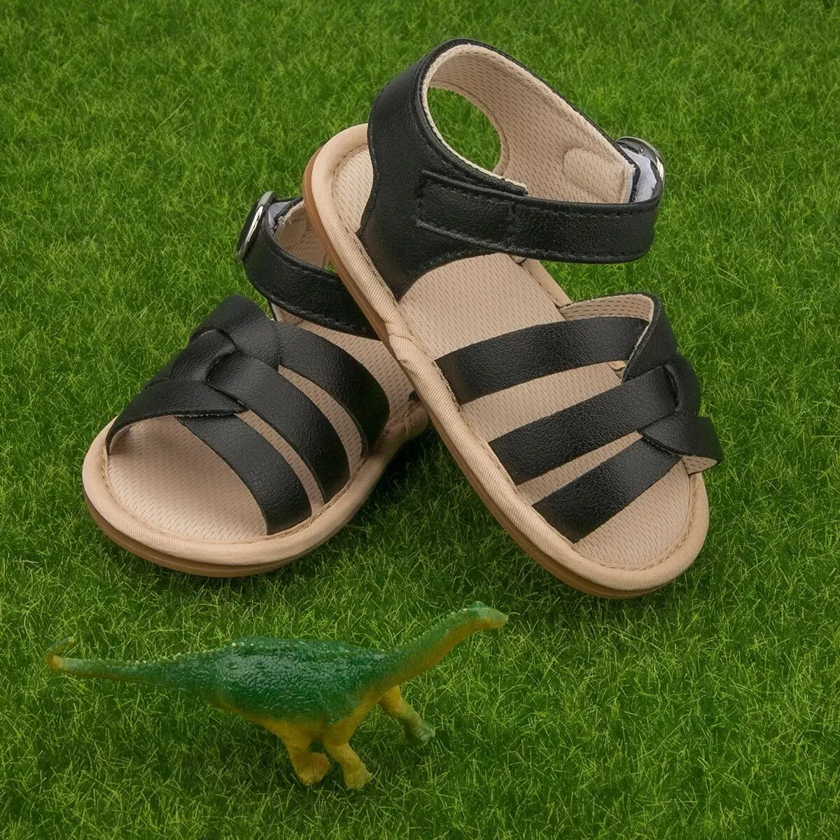 Baby Girl Summer Sandals Shoes PU Anti-slip Soft Rubber Sole Beach Infant Sandals - BGSD50782