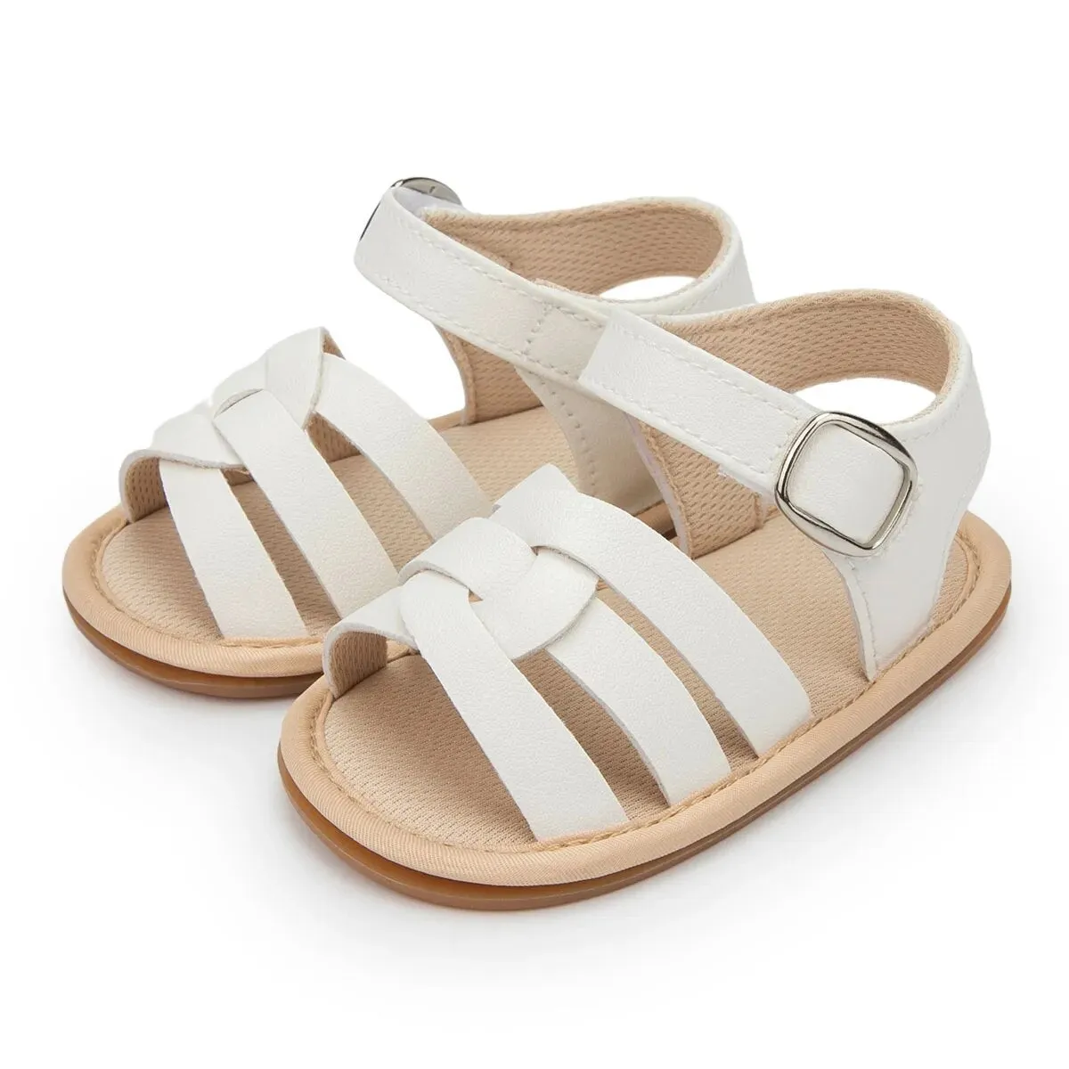 Baby Girl Summer Sandals Shoes PU Anti-slip Soft Rubber Sole Beach Infant Sandals - BGSD50782