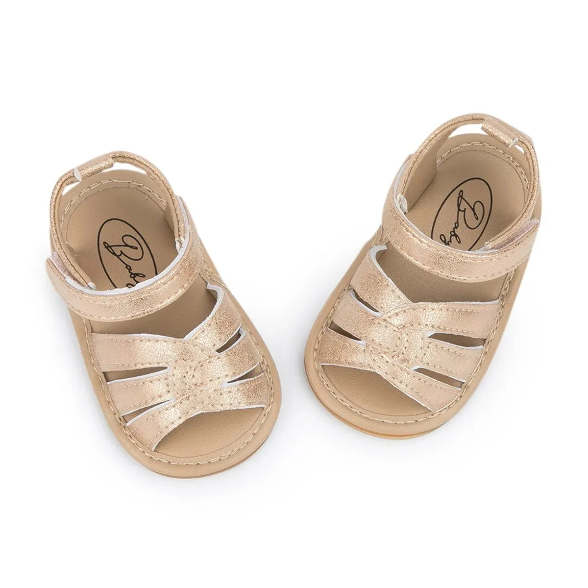 Baby Girl Summer Sandals Shoes PU Anti-slip Soft Rubber Sole Beach Infant Sandals - BGSD50782