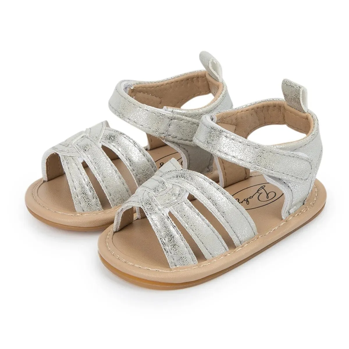 Baby Girl Summer Sandals Shoes PU Anti-slip Soft Rubber Sole Beach Infant Sandals - BGSD50782