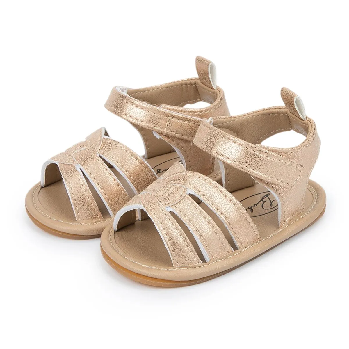 Baby Girl Summer Sandals Shoes PU Anti-slip Soft Rubber Sole Beach Infant Sandals - BGSD50782