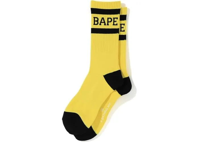 BAPE HIGH SOCKS YELLOW