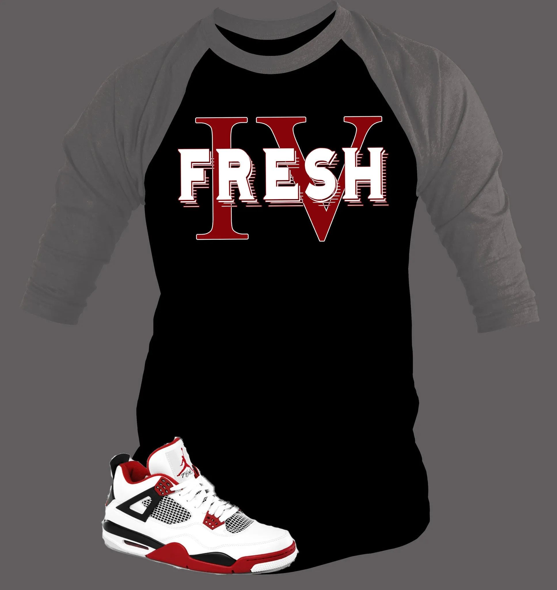 Baseball T Shirt To Match Retro Air Jordan 4 Shoe