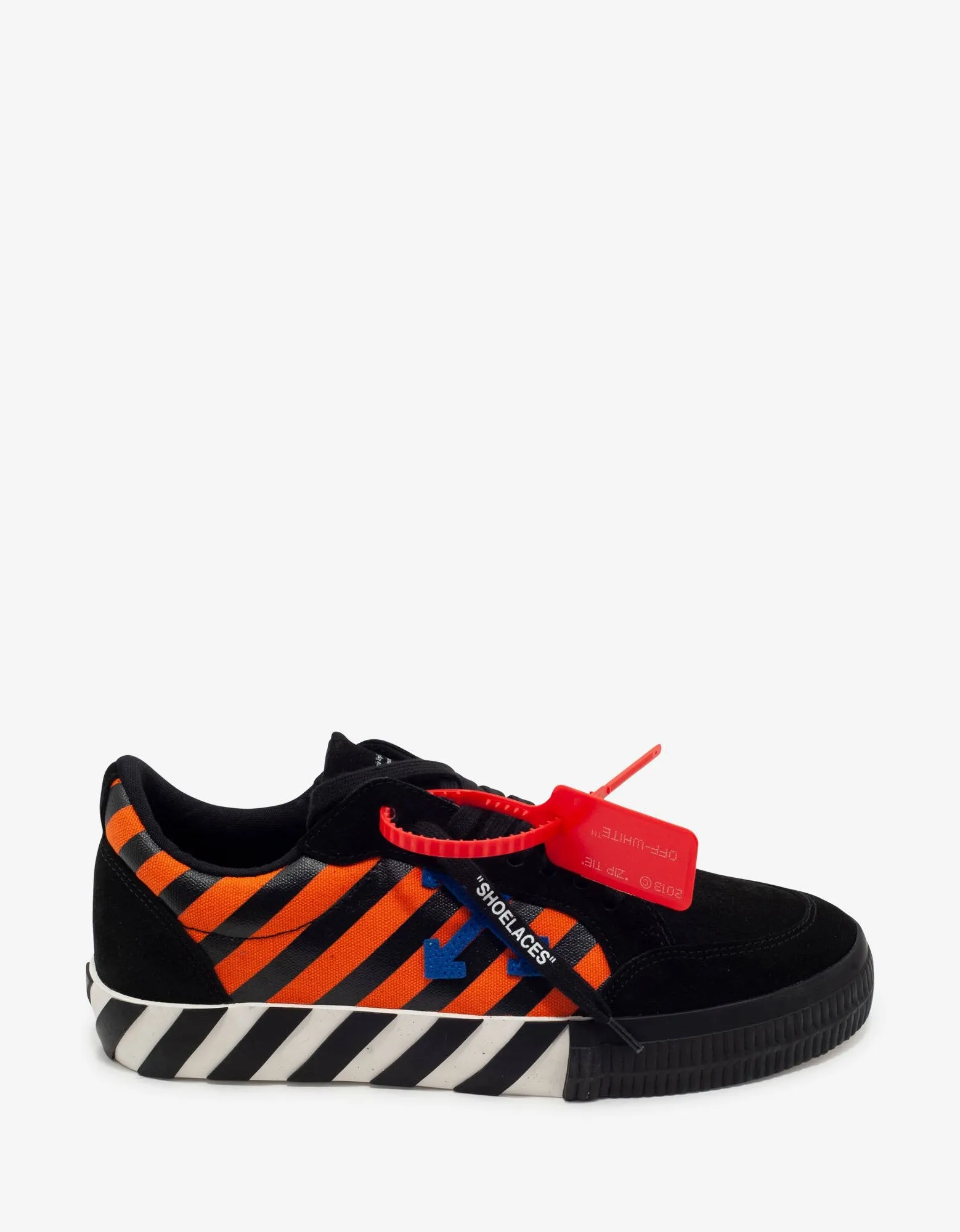 Black, Orange & Blue Low Vulcanized Trainers