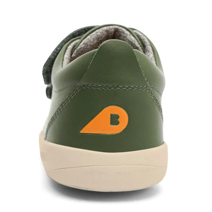 Bobux Kids   Plus Grass Court Forest Green Velcro Trainers 832463