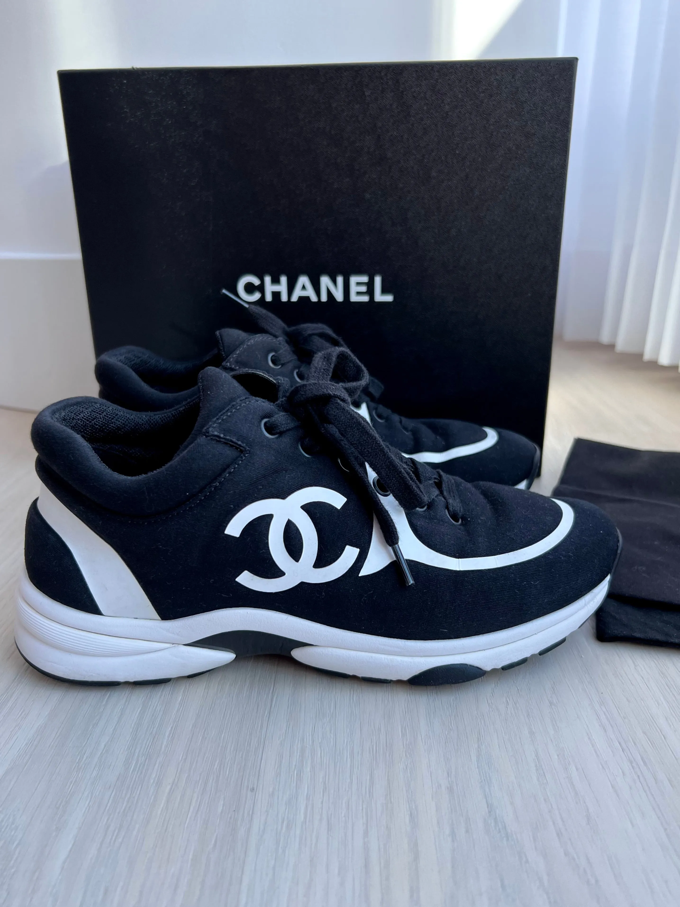 Chanel CC Neoprene Sneakers