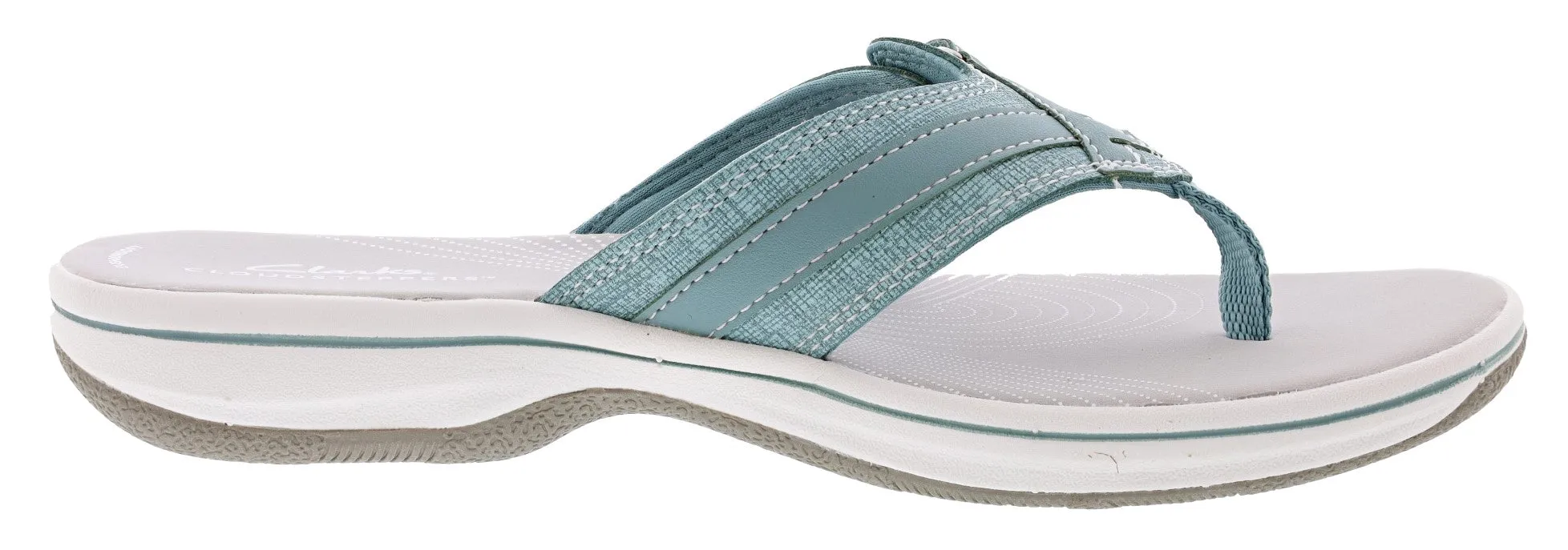 Clarks Women's Breeze Sea Adjustable Strap Comfort Flip Flops