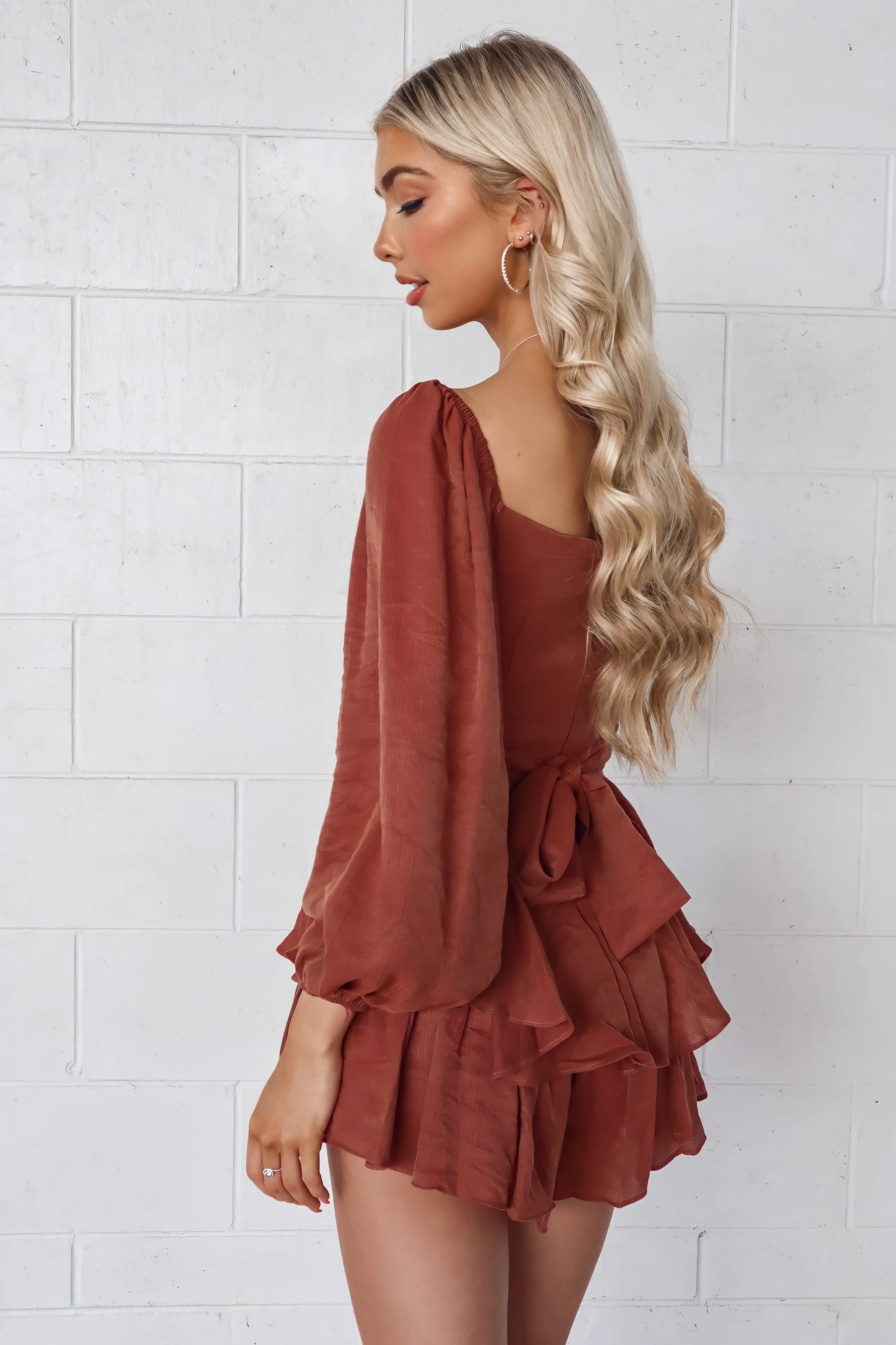 Dallas Playsuit - Chocolate