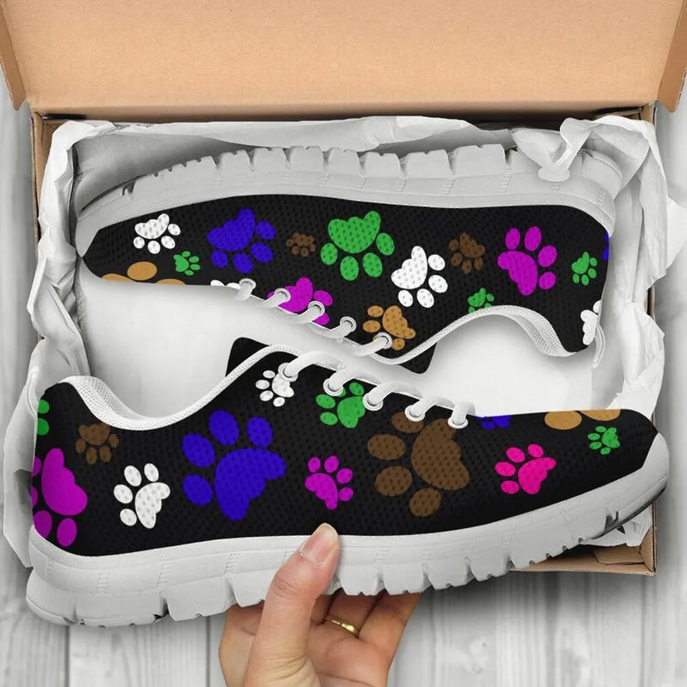 Dog Sneaker, Dog Footprint Sneaker Shoes, Dog Shoes