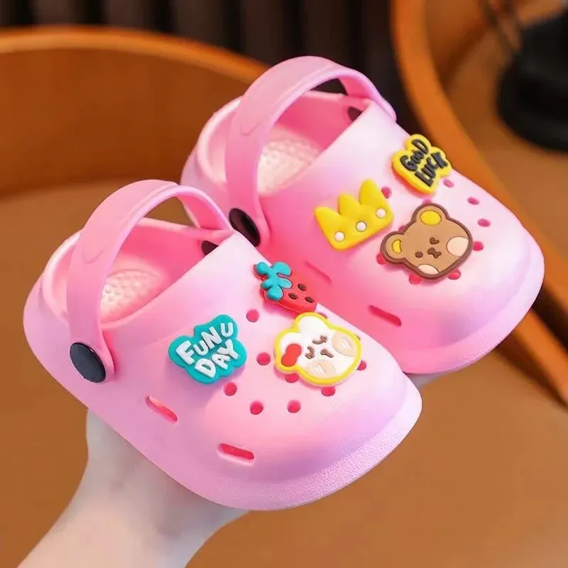 Flip Flops for Children Toddler Slippers Kids Summer Beach Shoes Girls Cartoon Home Slippers - BBSD50737