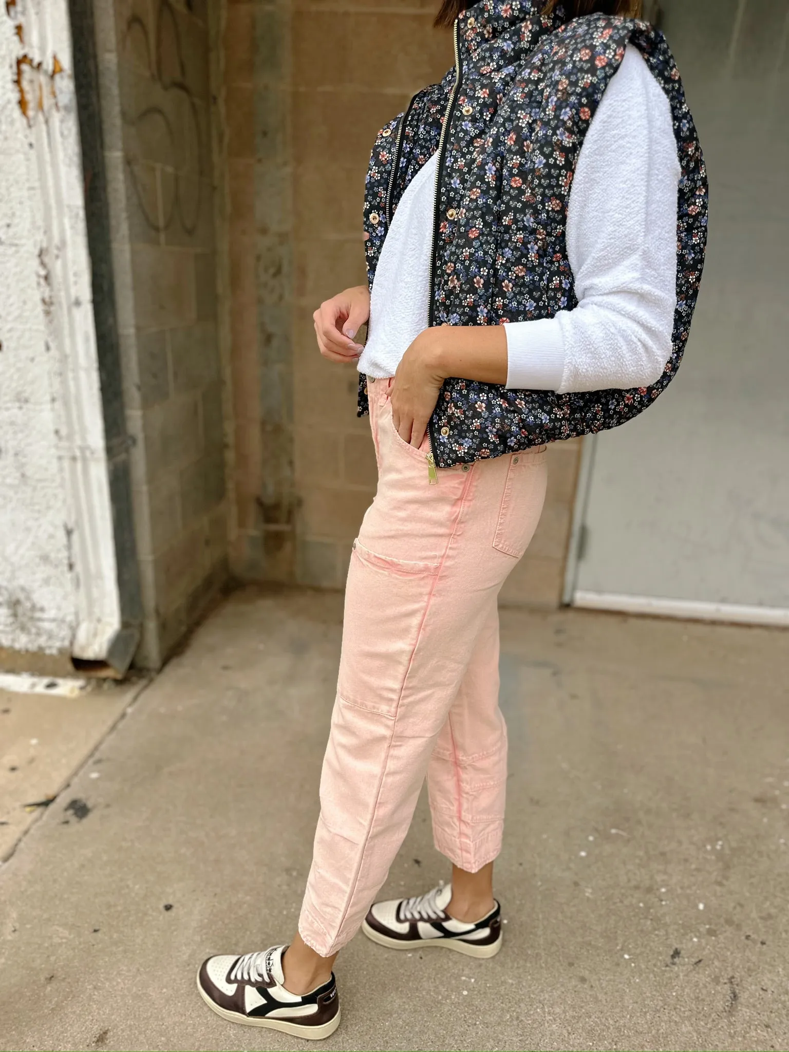 Free People | Supersonic Slim Pant - Coral Pink