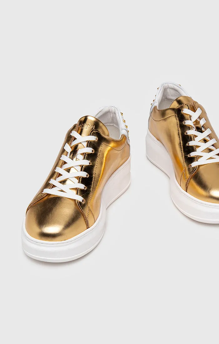 Gold Punk Upscale Sneakers