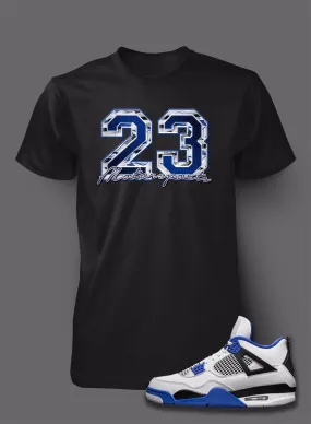 Graphic 23 T Shirt To Match Retro Air Jordan 4 Motorsports Shoe