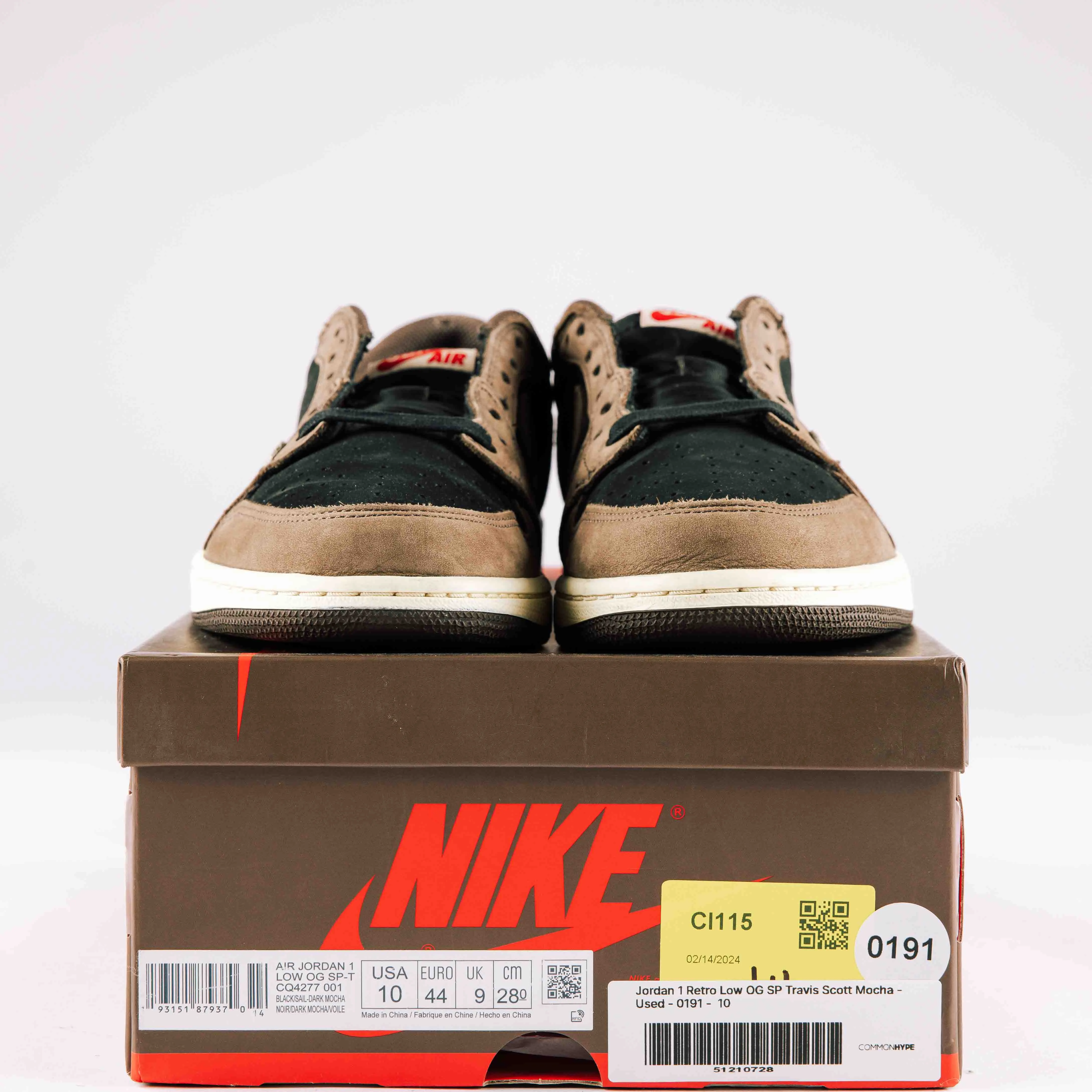 Jordan 1 Retro Low OG SP Travis Scott Mocha - Used - 0191