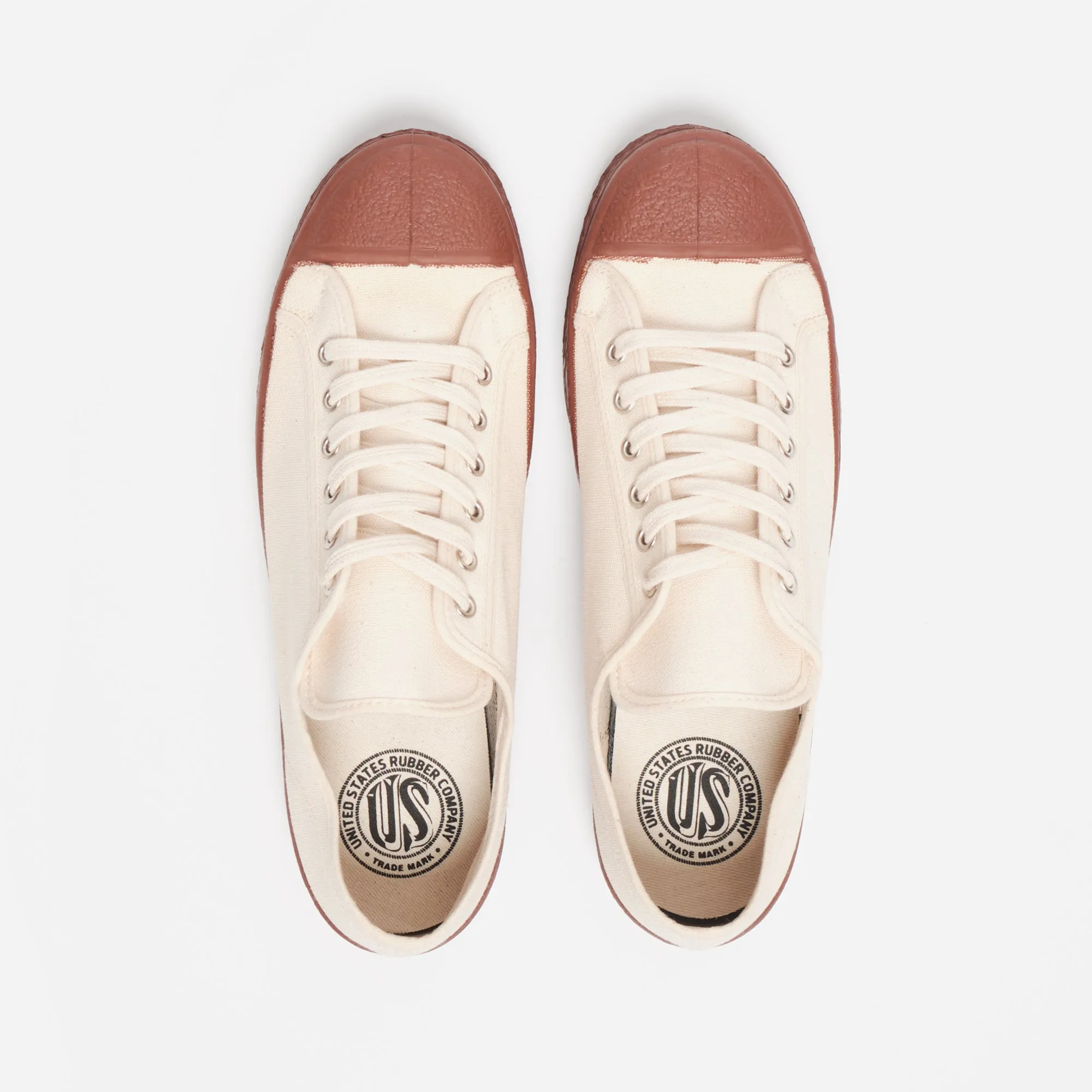 MILITARY LOW TOP - OFF WHITE/BROWN