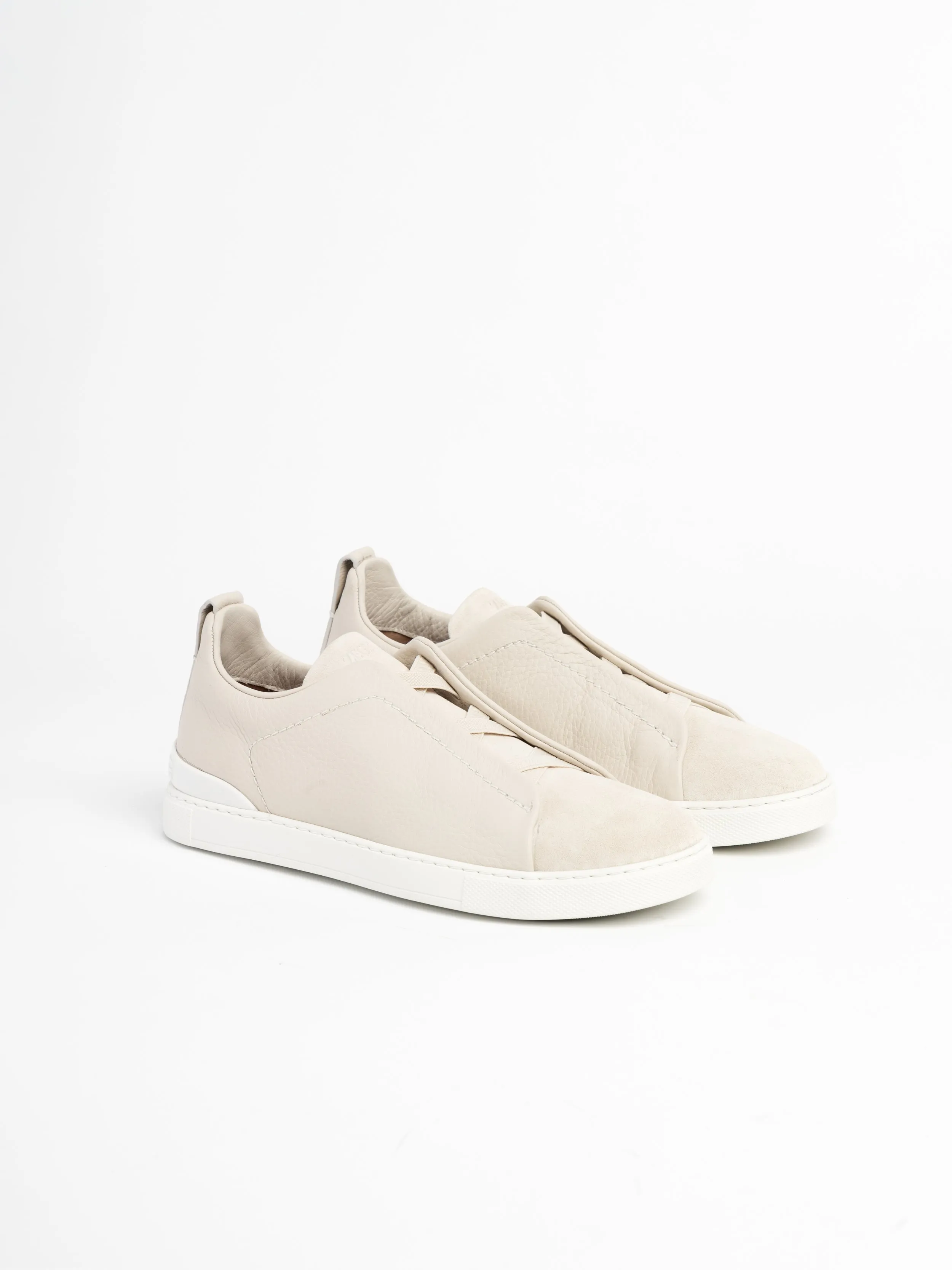 Off White Deerskin Triple Stitch™ Sneakers