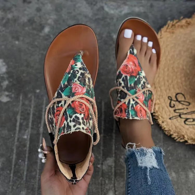 Printed Summer Boulevard Sandals