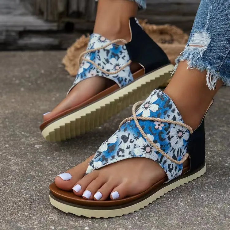 Printed Summer Boulevard Sandals