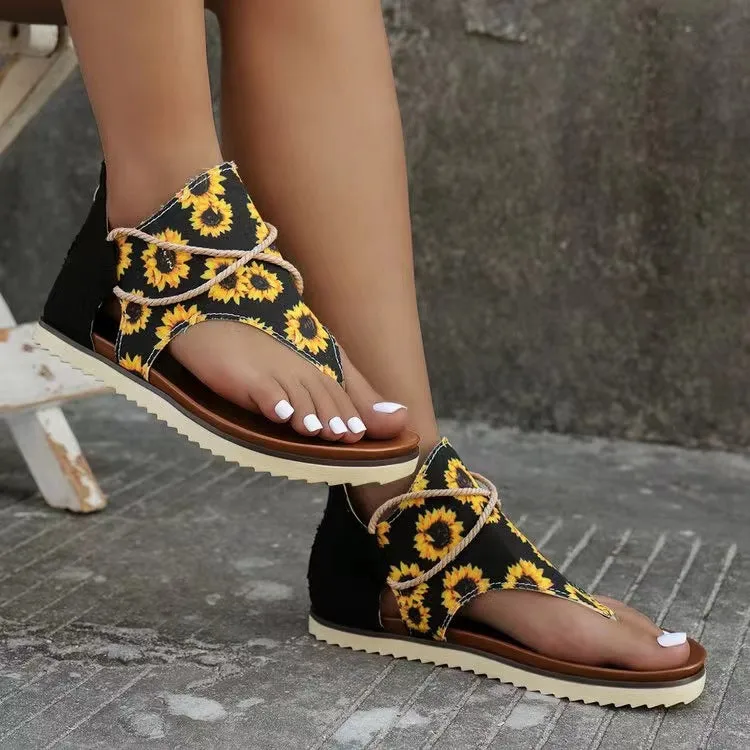 Printed Summer Boulevard Sandals