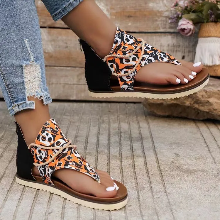 Printed Summer Boulevard Sandals