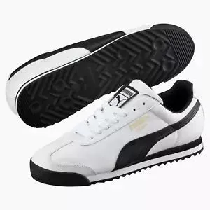 Puma Men's Roma Basic Shoes - White / Black