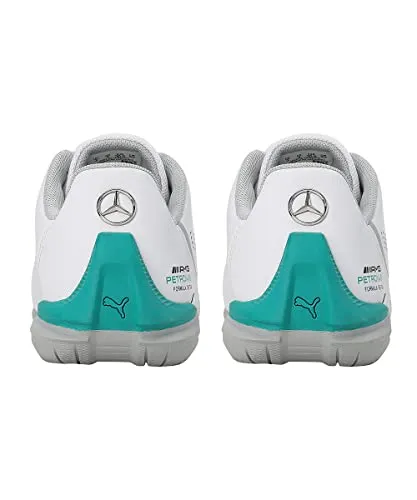 Puma Unisex-Kid MAPF1 Drift Cat Decima Junior White-Spectra Green-Mercedes Team Silver Sneaker - 5UK (30726303)