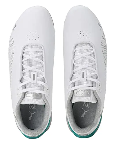 Puma Unisex-Kid MAPF1 Drift Cat Decima Junior White-Spectra Green-Mercedes Team Silver Sneaker - 5UK (30726303)