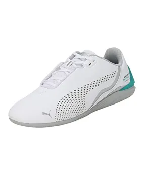 Puma Unisex-Kid MAPF1 Drift Cat Decima Junior White-Spectra Green-Mercedes Team Silver Sneaker - 5UK (30726303)