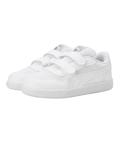 Puma Unisex-Kid -Punch Comfort Jr White-White Sneaker - 4UK (39613102)