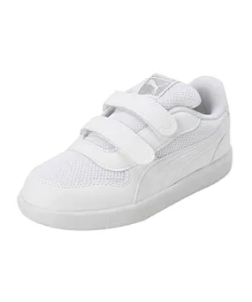 Puma Unisex-Kid -Punch Comfort Jr White-White Sneaker - 4UK (39613102)