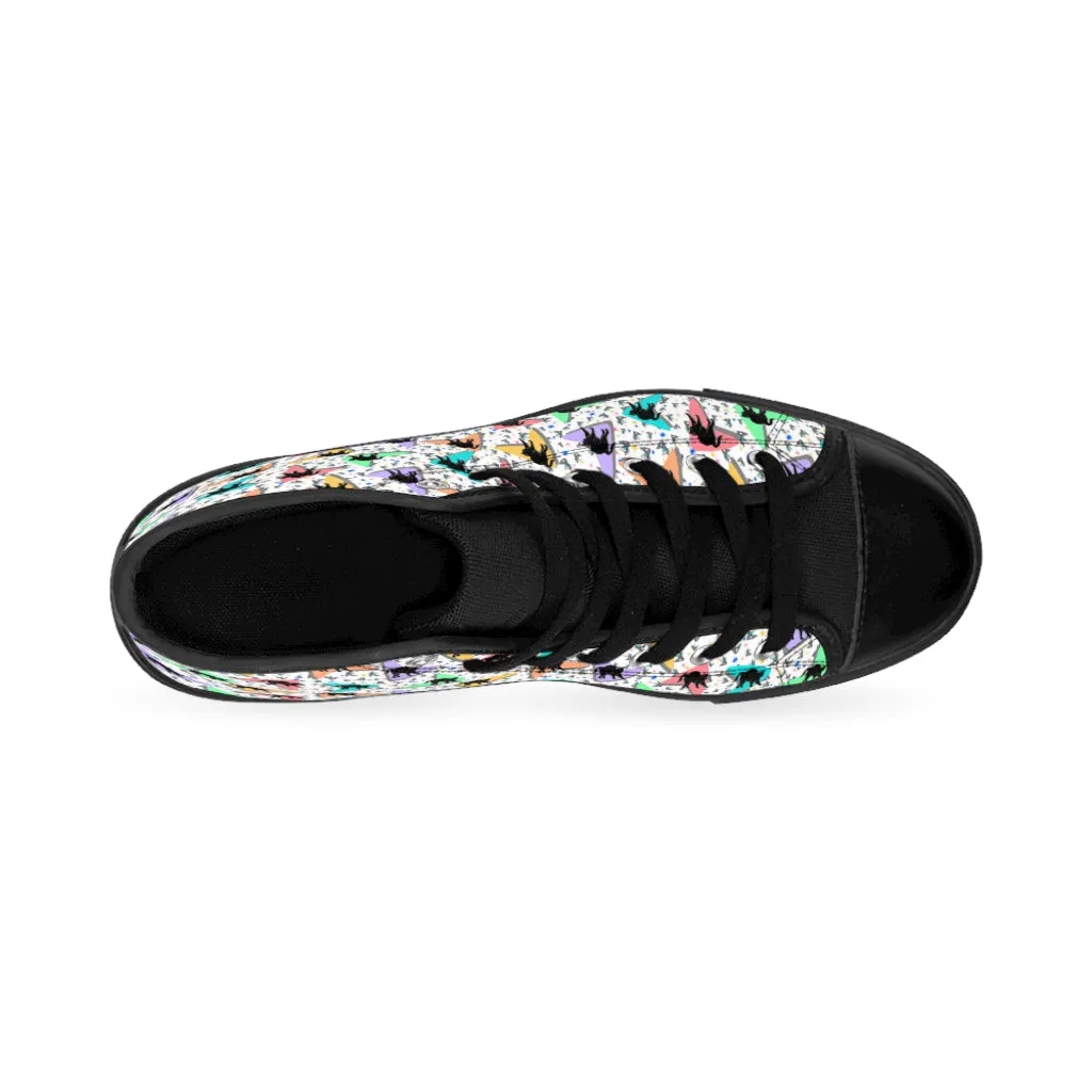 Retro Kitties Women's High-top Sneakers