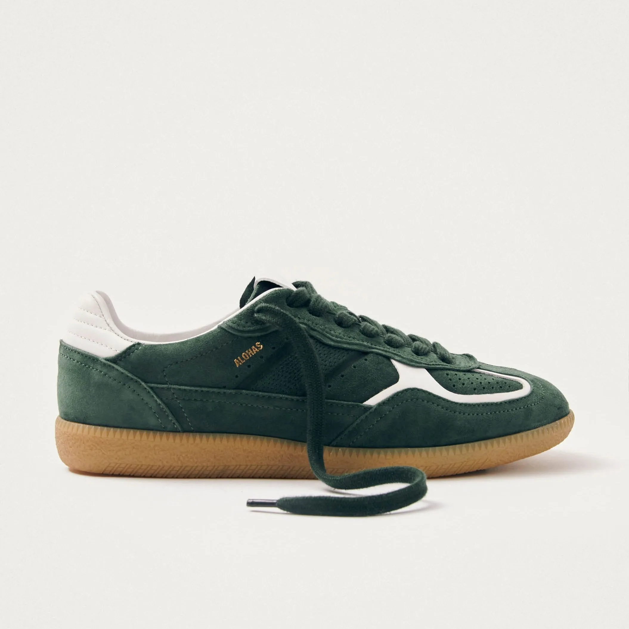 Tb.490 Rife Forest Green Leather Sneakers