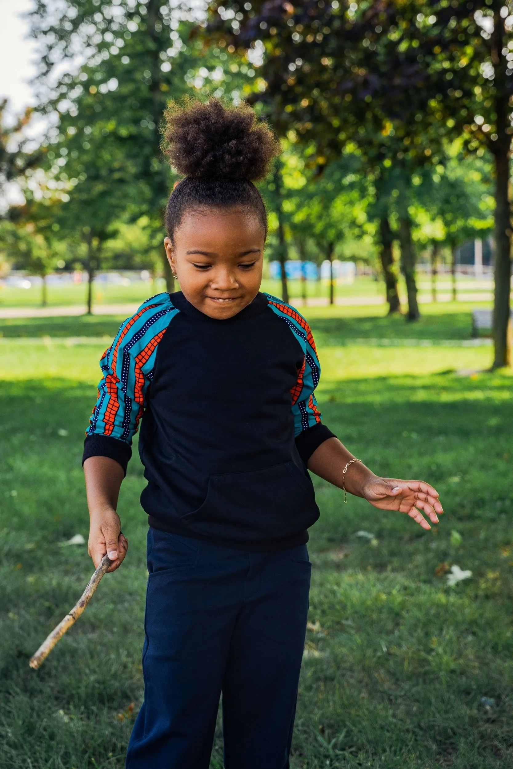 TOUSSIN AFRICAN PRINT UNISEX KIDS' SWEATSHIRT