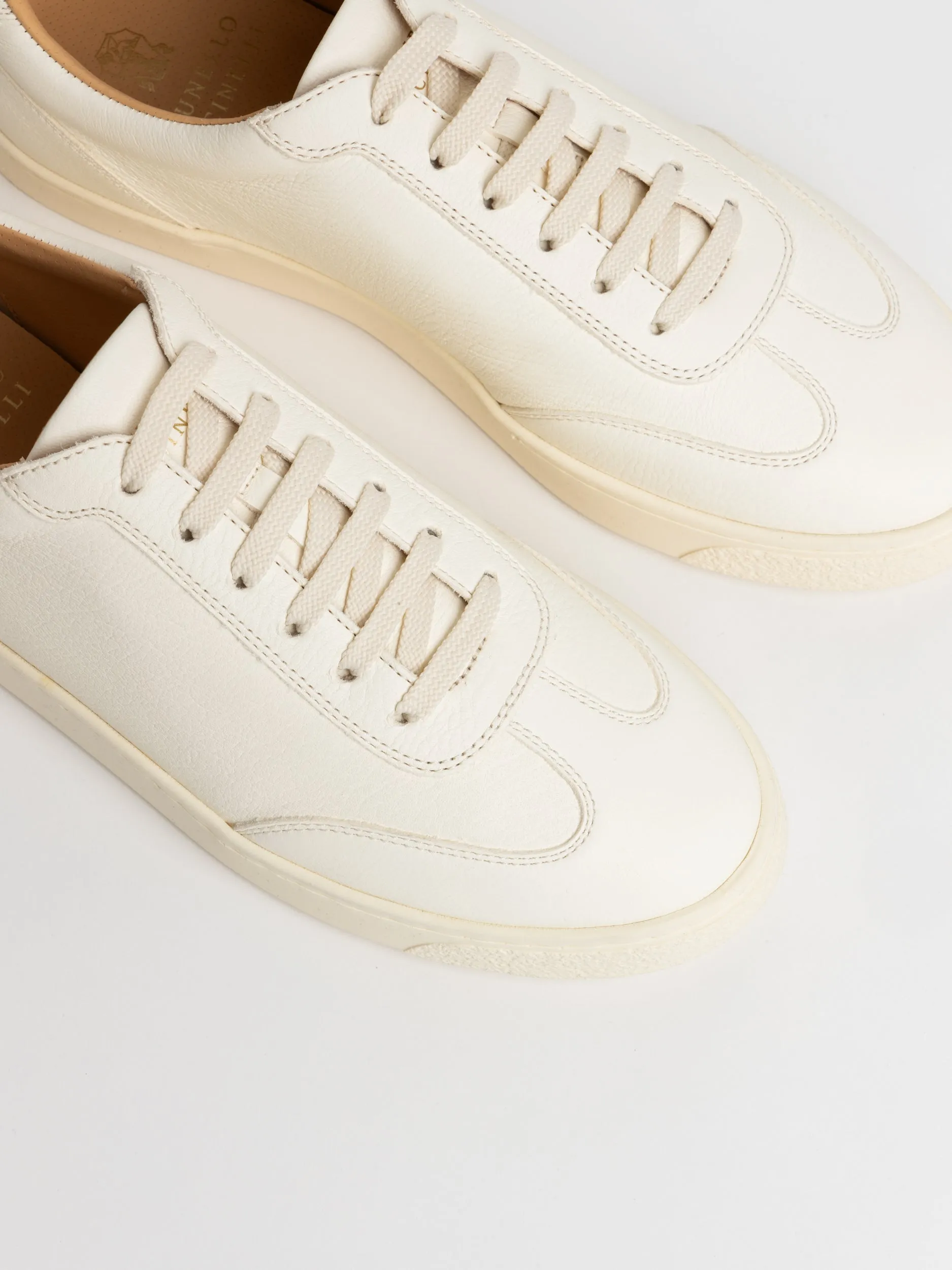 White Deerskin Sneakers