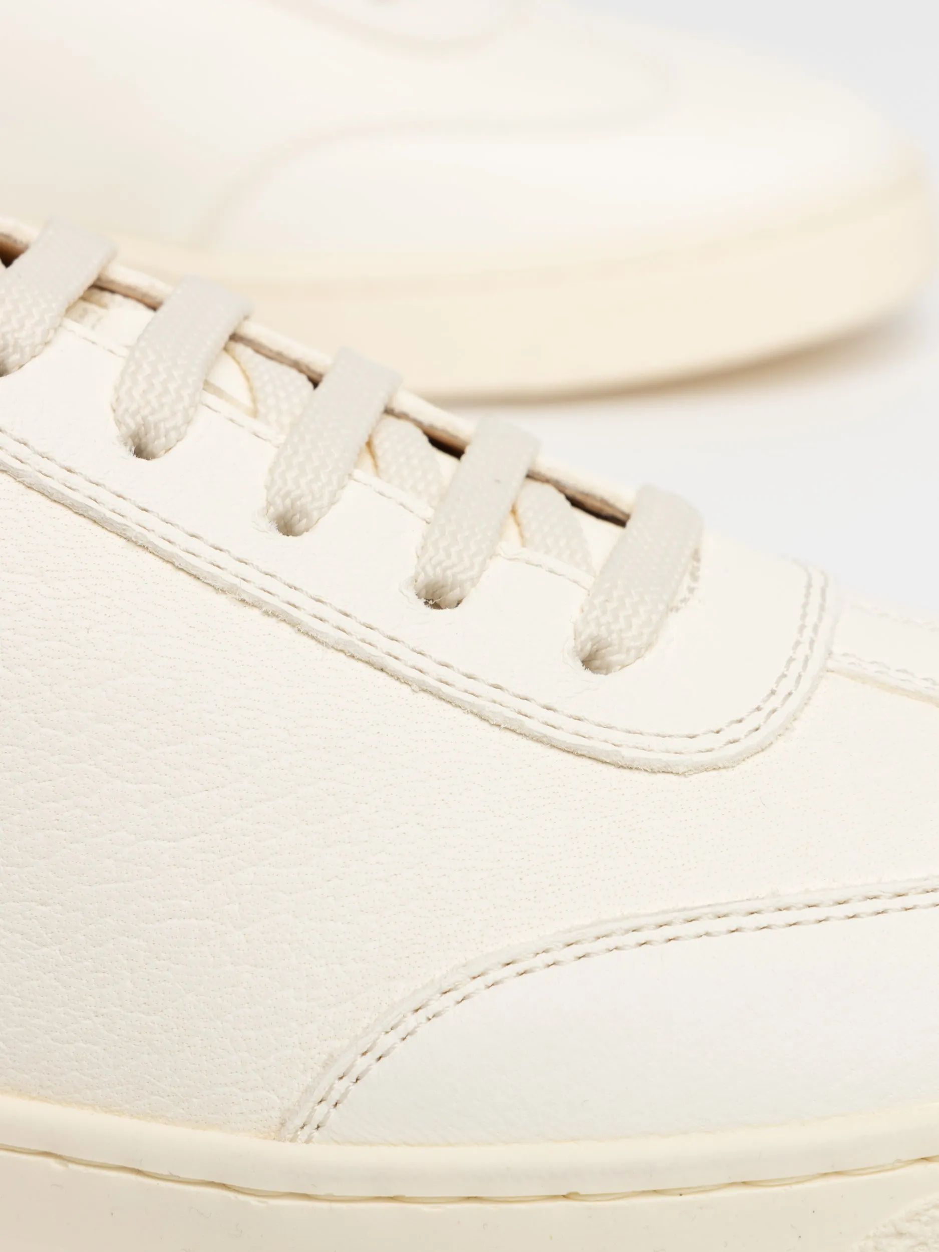 White Deerskin Sneakers