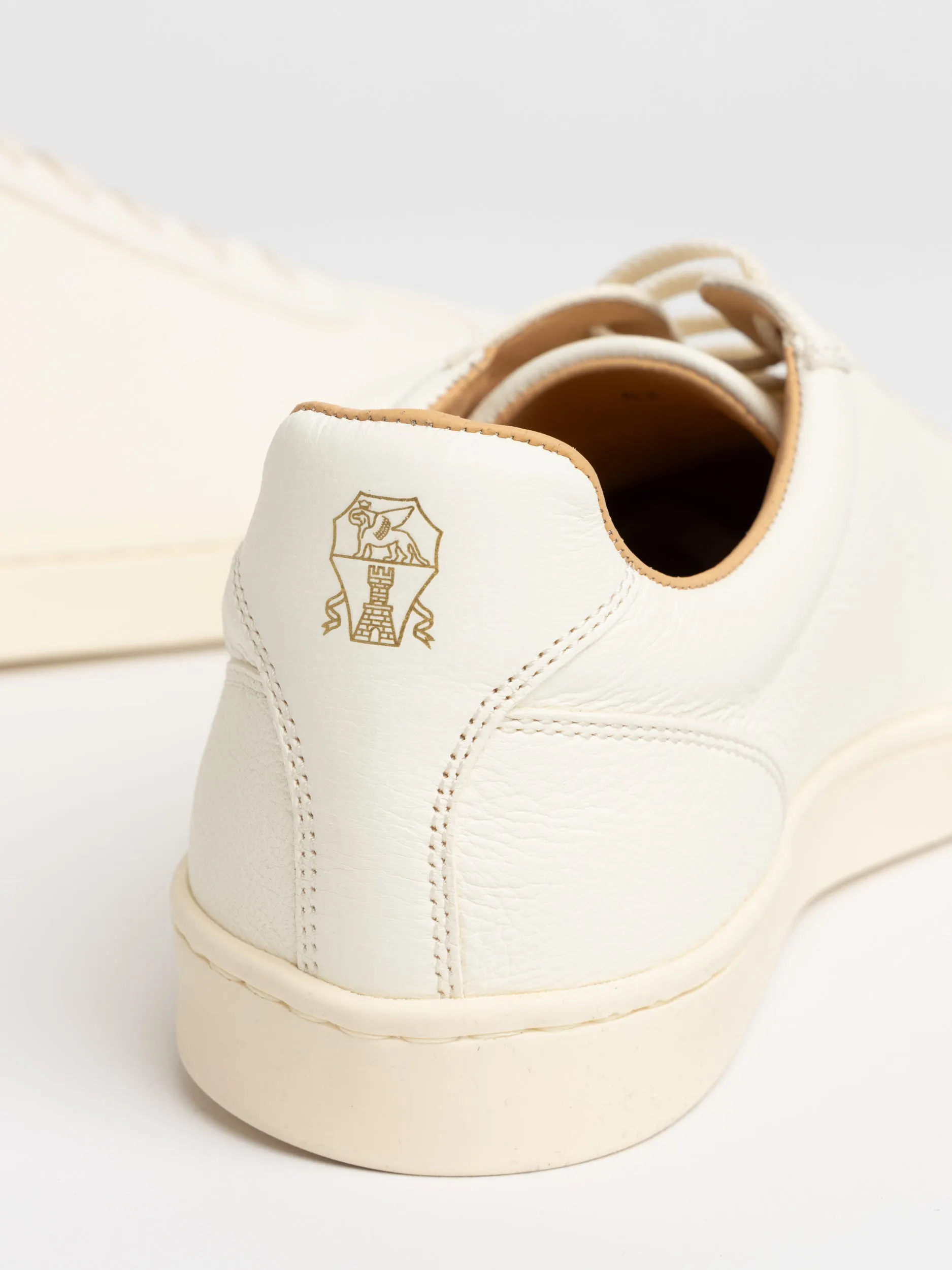 White Deerskin Sneakers