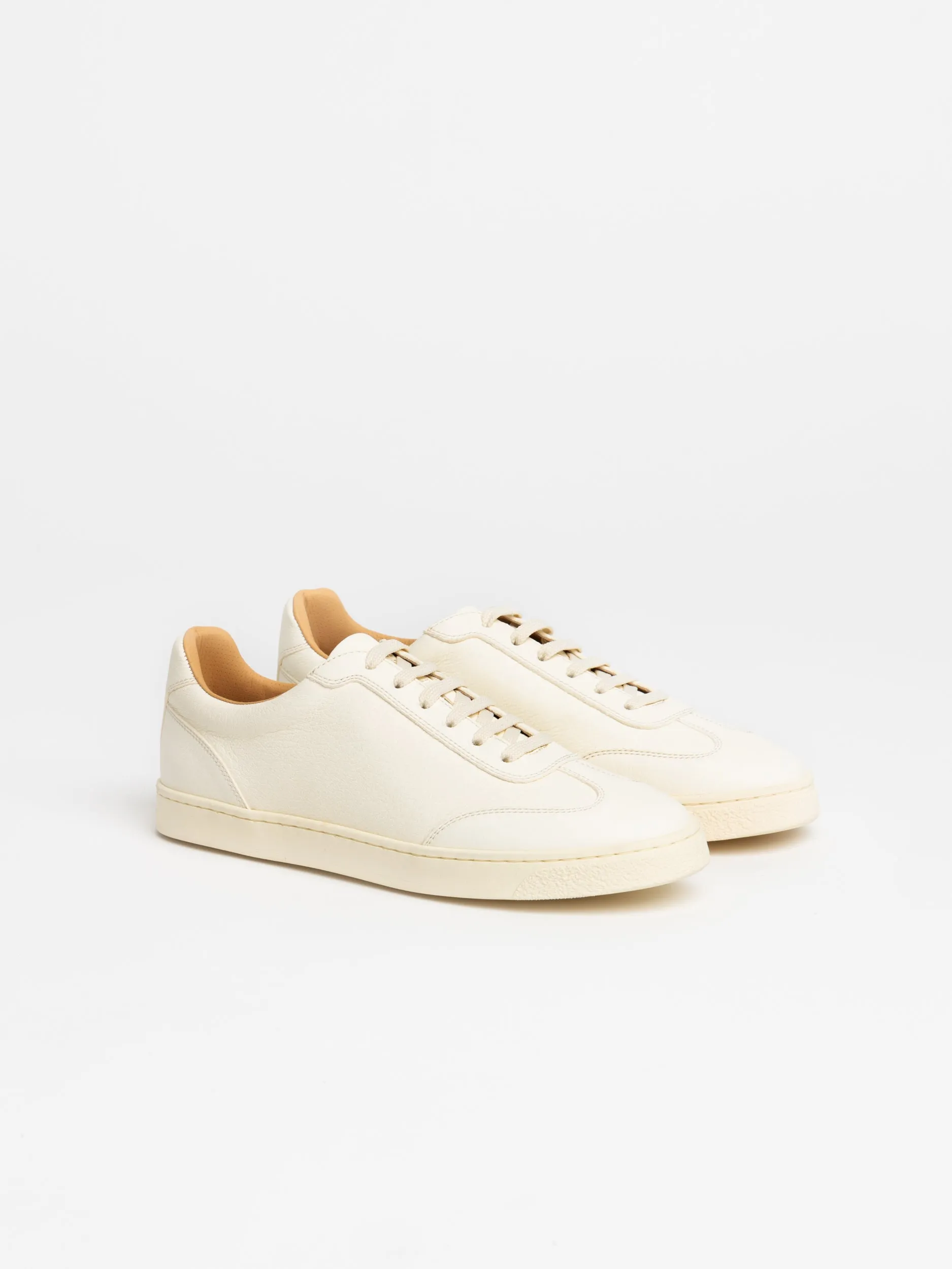 White Deerskin Sneakers