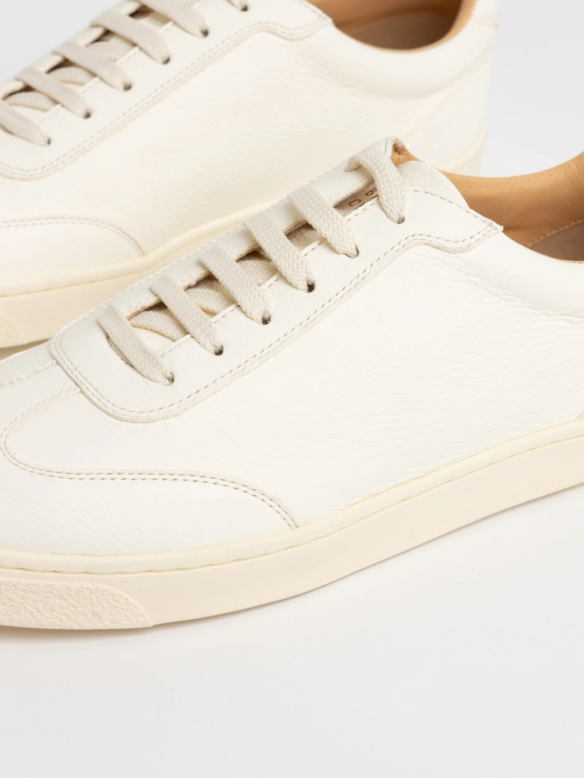 White Deerskin Sneakers